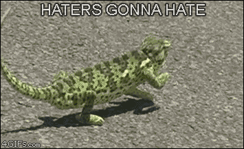 [Image: Haters-chameleon.gif]
