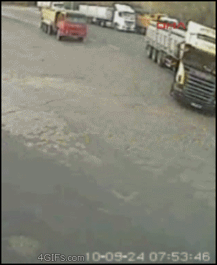 Trucks-collide-no-seat-belt