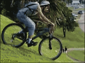 Steep-downhill-biker