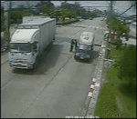 Truck-door-hits-bystander