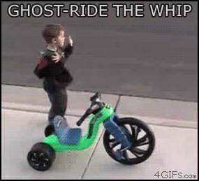 Kid-ghost-rides-big-wheel-tricycle
