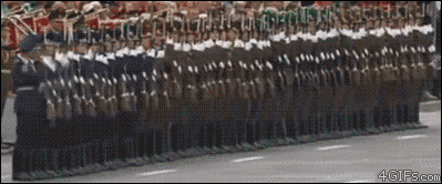 Military-demonstration-dominoes