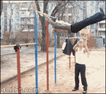 Bar-swing-acrobatics