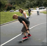 Skateboard-swap-trick