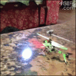 Dog-bites-toy-helicopter