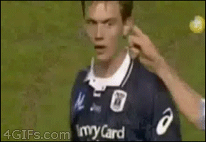  Soccer ear flicked foul dive