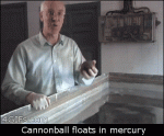 Cannonball-floats-in-mercury