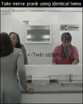 Fake-mirror-prank-using-twins