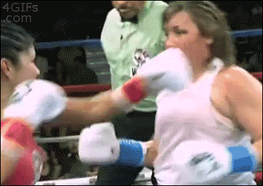 Women-boxing-face-punched