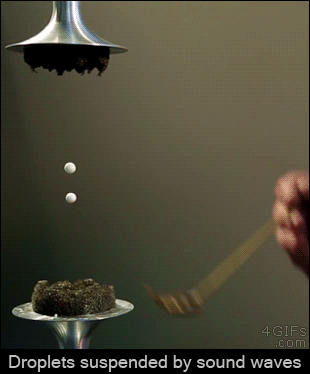 Droplets-suspended-by-sound-waves