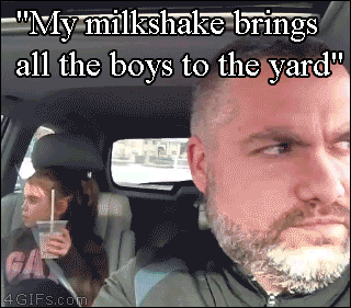 Dad doesn't want his daughter's milkshake to bring boys to the yard so he throws it out