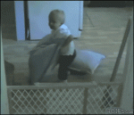 Smart-kid-escapes-baby-gate-pillow