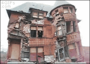 La giffoteca Guy-inside-building-collapses
