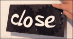 Open-close-sign