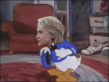 Trump-Clinton-donald-duck-dance