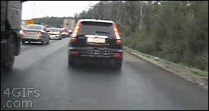 Karma for jerk driver
