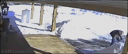 Snow-shoveling-roof-door
