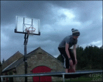 Trampoline-basketball