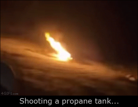 Shooting-a-propane-tank