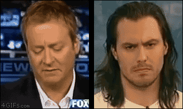 Andrew W.K. trolls an interviewer with strange facial expressions