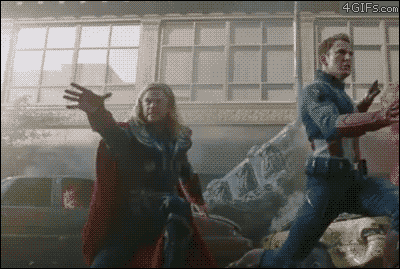 Avengers-blooper-Thor-drops-hammer.gif
