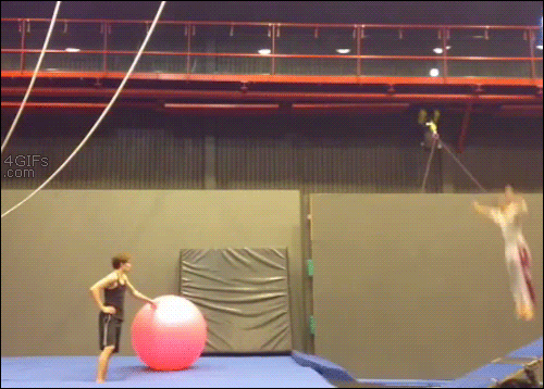 exercise ball flips