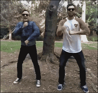 Two guys create a special BFF dance