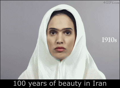 100 years of beauty in Iran