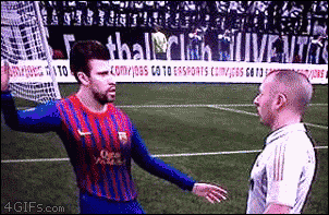 Gaming glitch results in two soccer players kissing