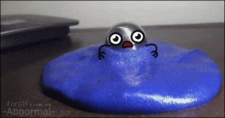 Magnetic putty blob doodle