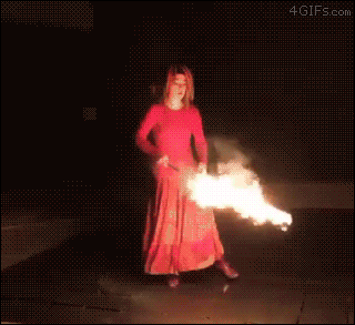 Burning Phoenix puppet