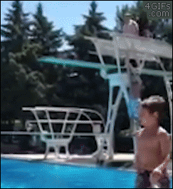 Pool dive fail