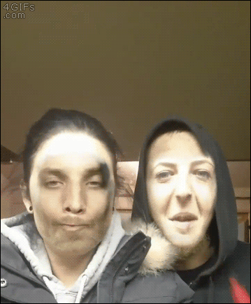 Face swapping while vaping