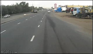 Dump-truck-collision-close-call