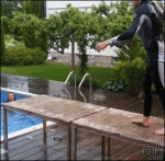 Pool-table-diving-board
